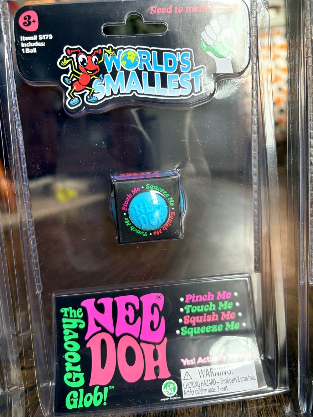 Needoh Worlds Smallest Groovy Glob! - Blue